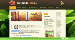 Desktop Screenshot of eletmodblog.hu