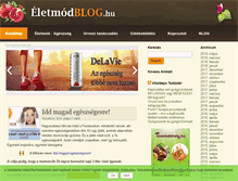 Tablet Screenshot of eletmodblog.hu